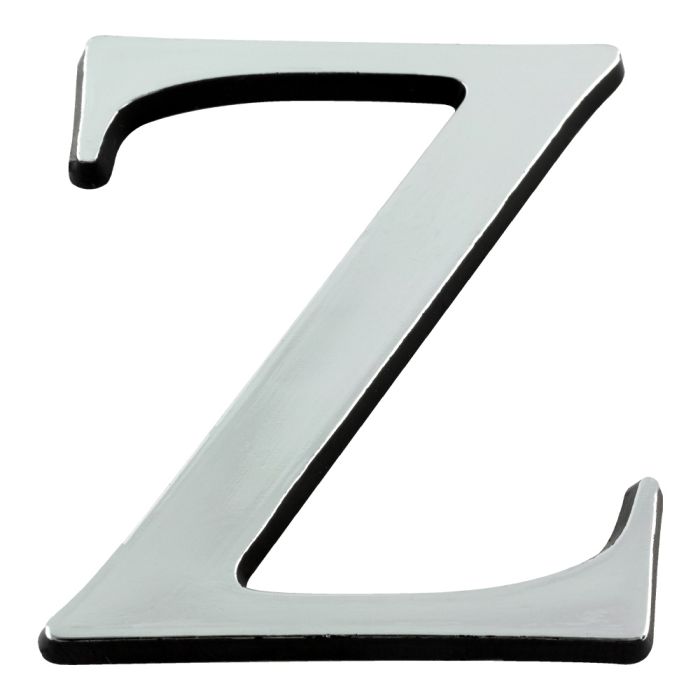 Lettre Z en relief autocollant - Argent - Novap