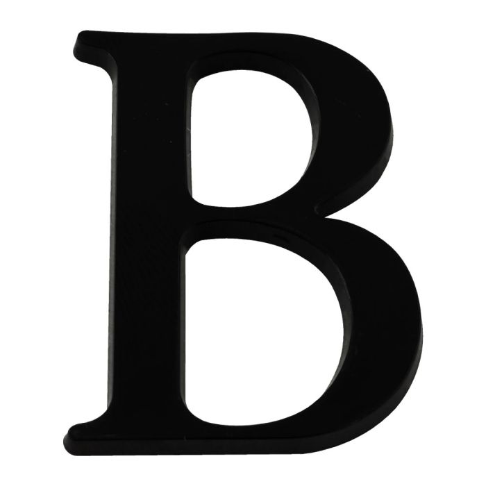 Lettre B en relief autocollant - Noire - Novap