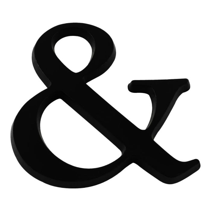 Caractère & en relief autocollant - Noir - Novap