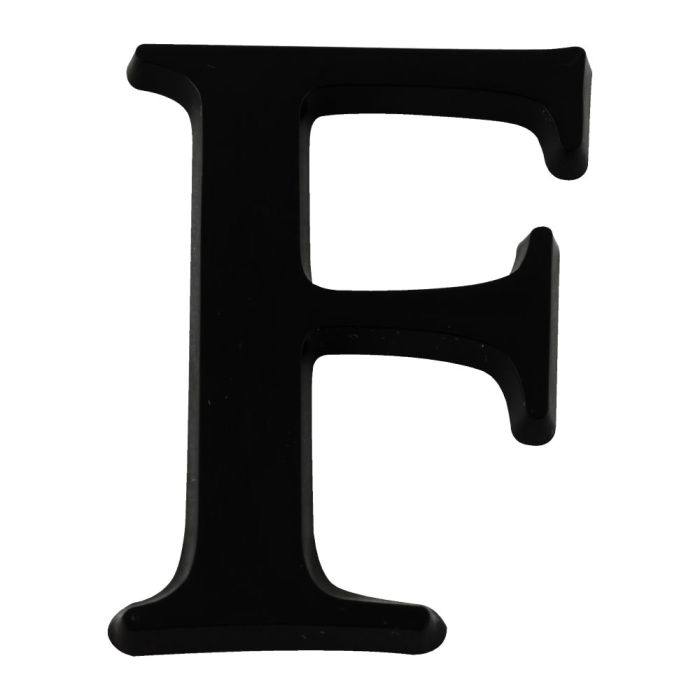 Lettre F en relief autocollant - Noire - Novap