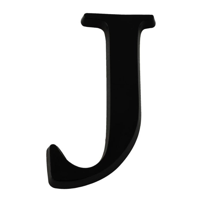 Lettre J en relief autocollant - Noire - Novap