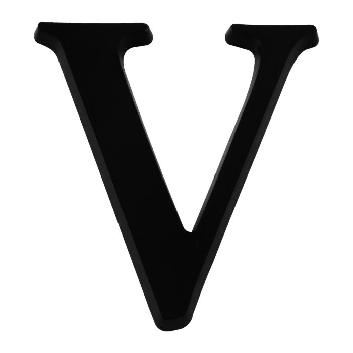 Lettre V en relief autocollant - Noire - Novap