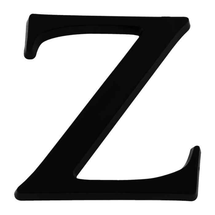 Lettre Z en relief autocollant - Noire - Novap