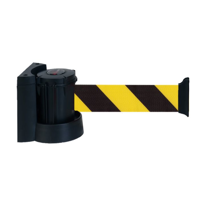 Dérouleur mural à fixer avec sangle Jaune/Noir hachuré - Novap