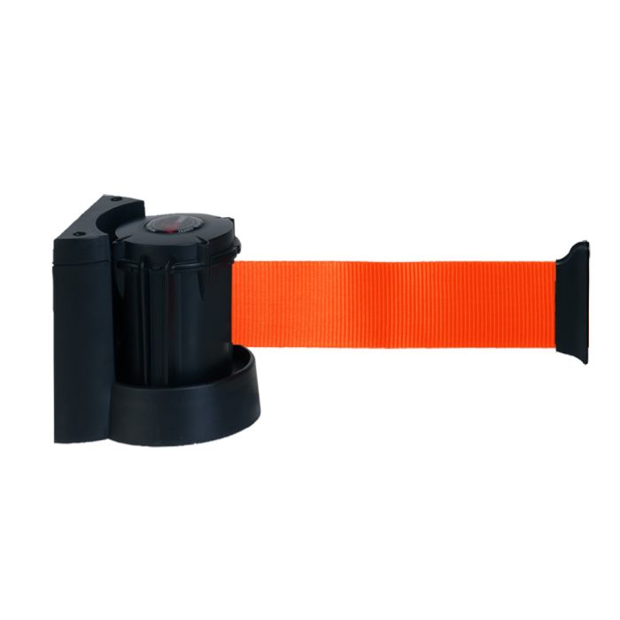 Dérouleur mural à fixer avec sangle Orange Fluo - Novap