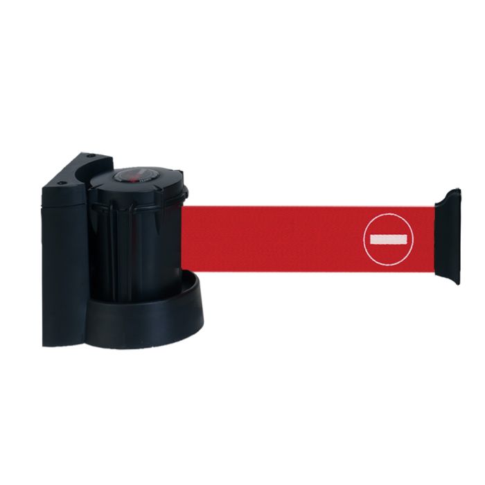 Dérouleur mural à fixer avec sangle Rouge Sens interdit - Novap