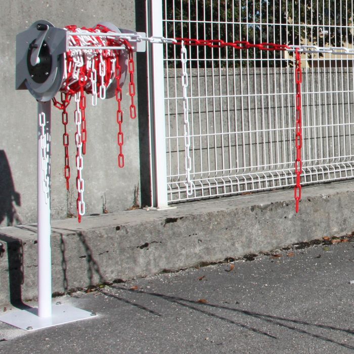 Dérouleur de chaîne Ø 6mm avec morceaux Rouge/Blanc - Novap