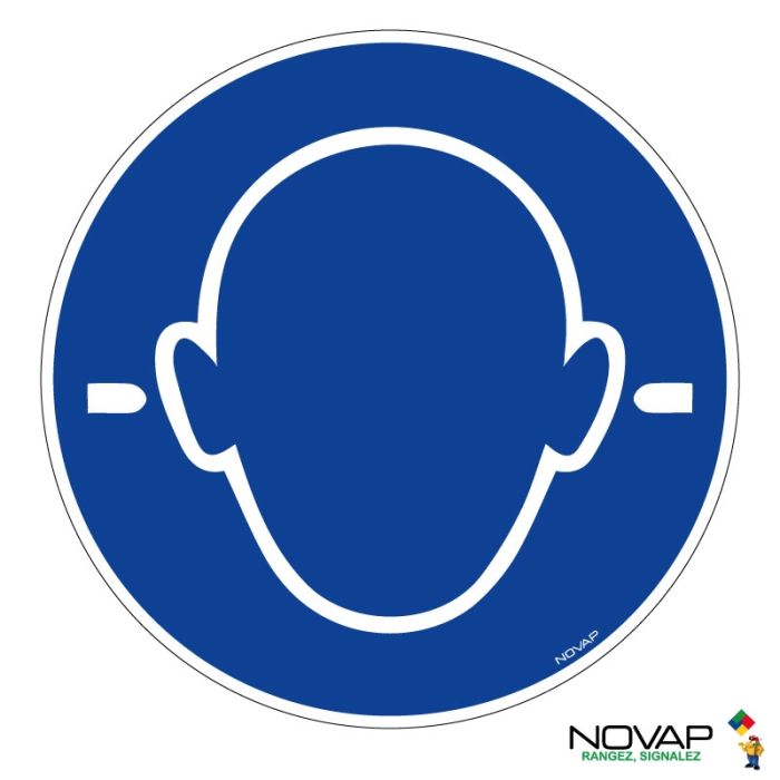 Panneau Port obligatoire des bouchons d'oreilles - Novap