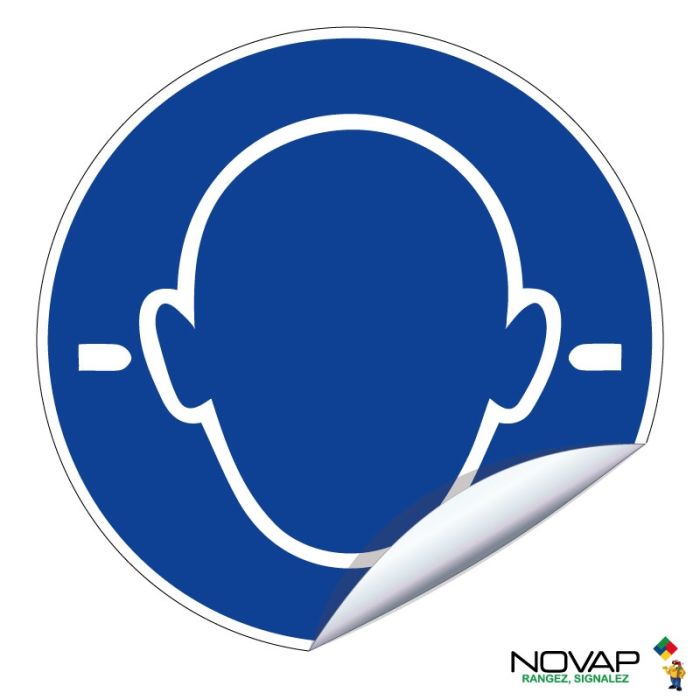 Adhésifs Port obligatoire des bouchons d'oreilles - Novap