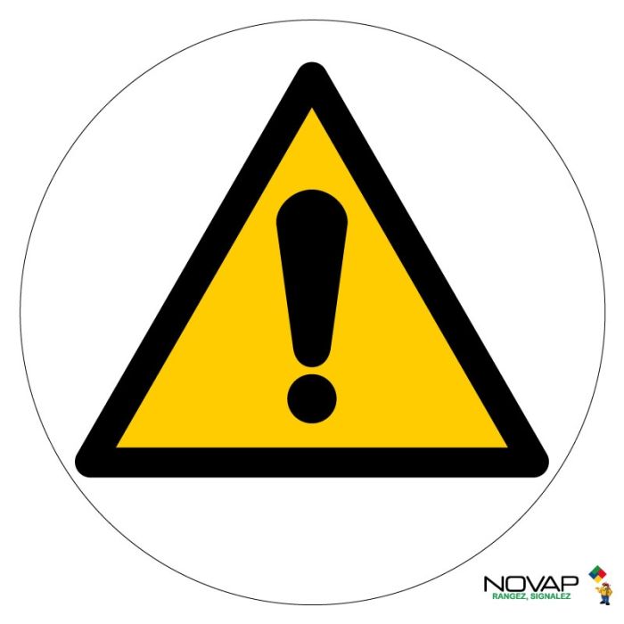 Disques danger général pour sol - Novap