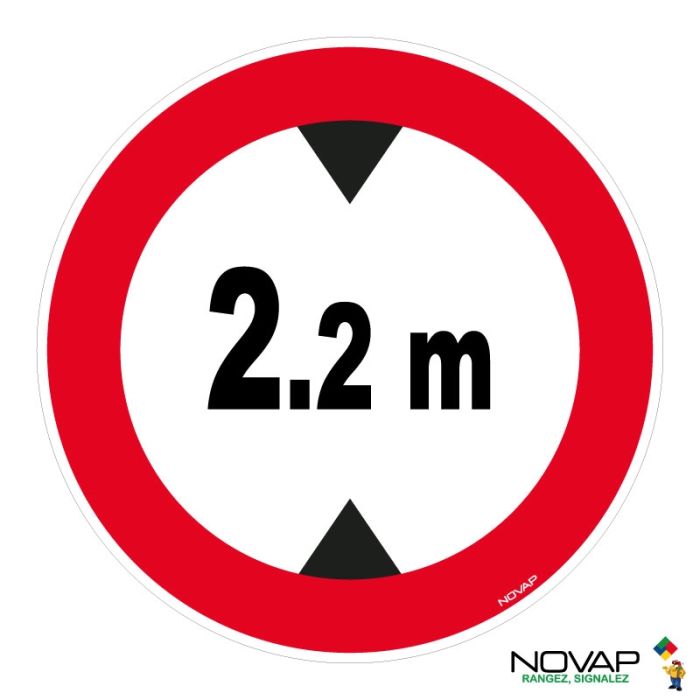 Panneau Hauteur limitée à 2 2m - Novap