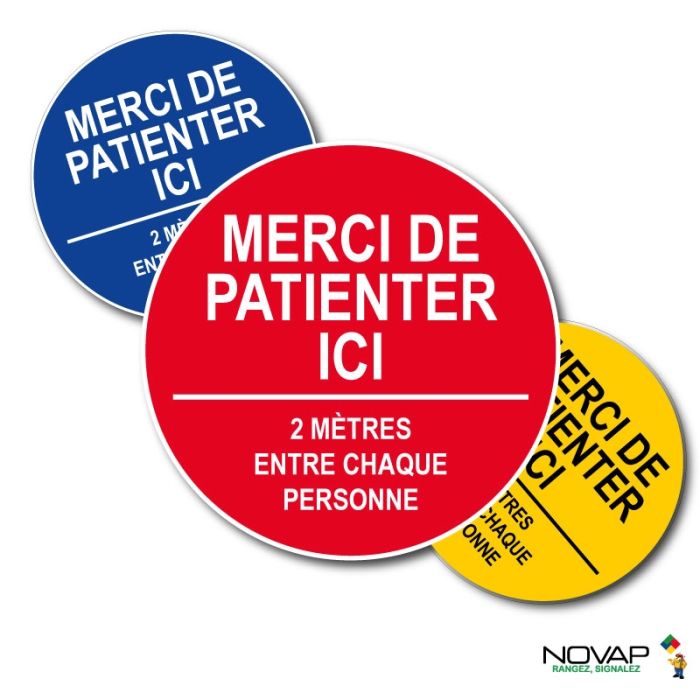 Disques 450 mm - Merci de patienter ici - spécial sol - Novap