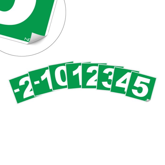 Panneau Parking niveaux - Adhésif 200x200mm - Novap