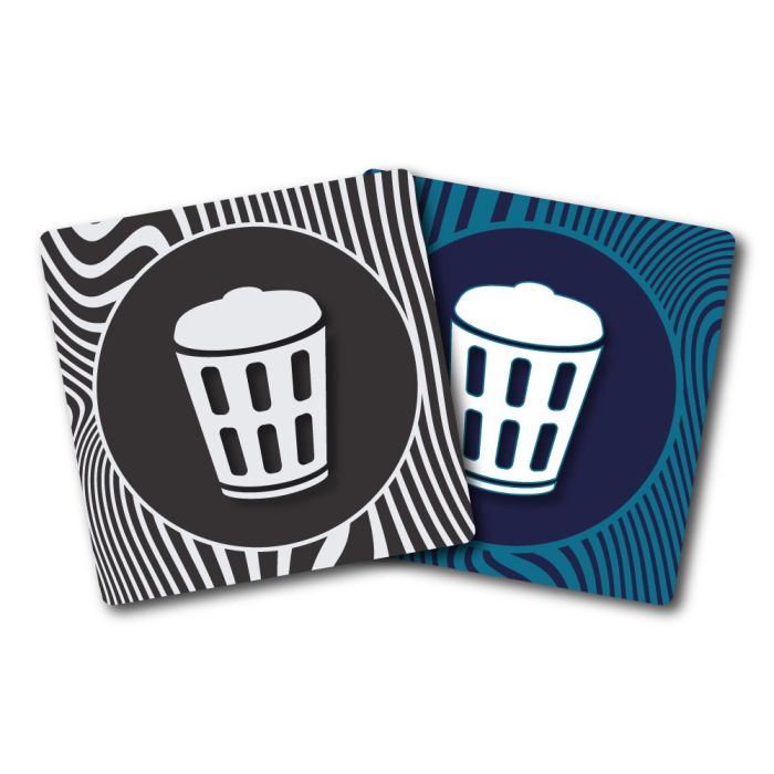 Plaques de porte 90x90mm - Poubelles - Design - Novap