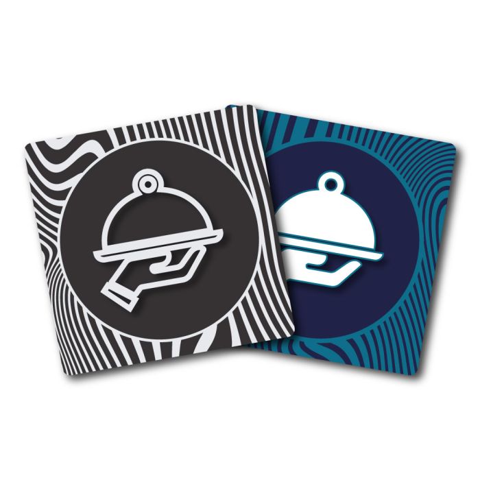 Plaques de porte 90x90mm - Restaurant - Design - Novap