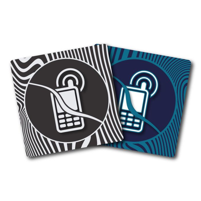Plaques de porte 90x90mm - Téléphone interdit - Design - Novap