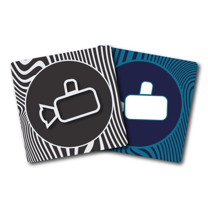 Plaques de porte 90x90mm - Vidéo Protection - Design - Novap