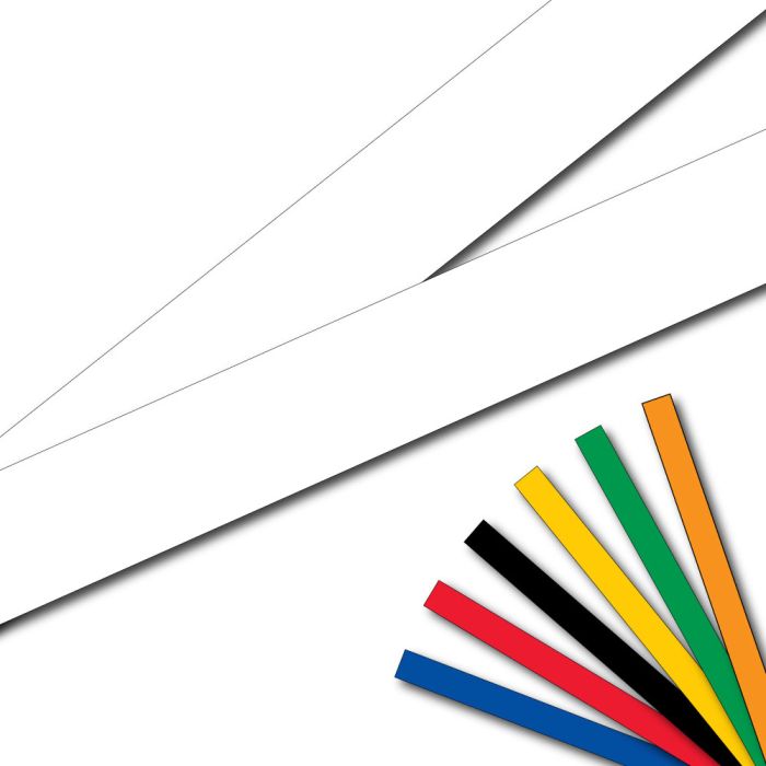 Lot 2 bandes 100mm x 1m - Lignes pleines - Novap