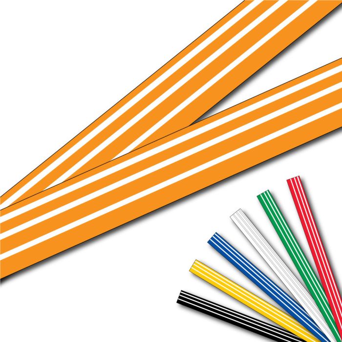 Lot 2 bandes 52mm x 1m - Lignes progressives - Novap