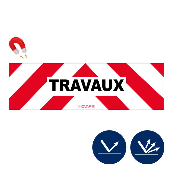 Panneaux d’intervention - Travaux - Magnétique - Novap