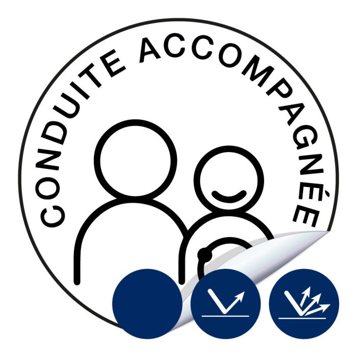 Disques conduite accompagnée - Ø 150mm Adhésif – Novap