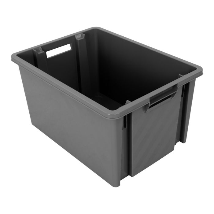 Boite de rangement Novabac 6 au 54 Litres Gris Acier - Novap