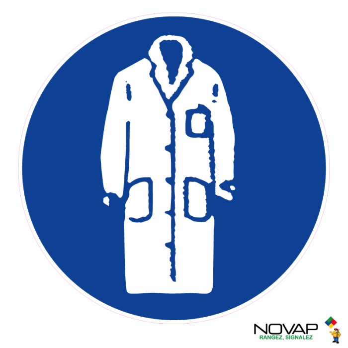 Panneau Obligation de porter une blouse - Novap