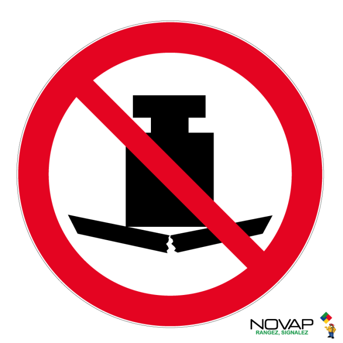 Panneau Charge lourde interdite - Novap