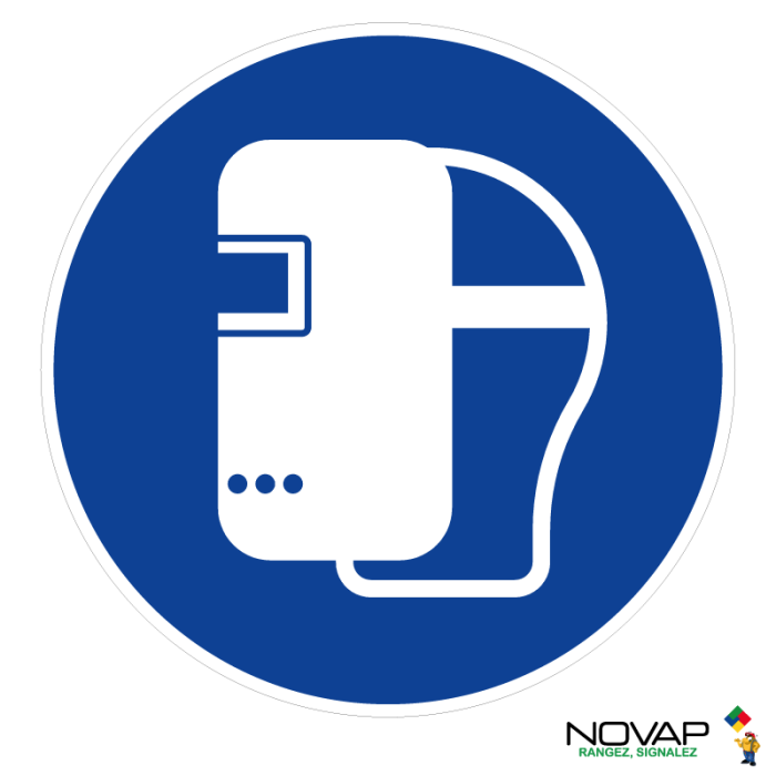 Panneau Obligation de porter un masque de soudage - Novap