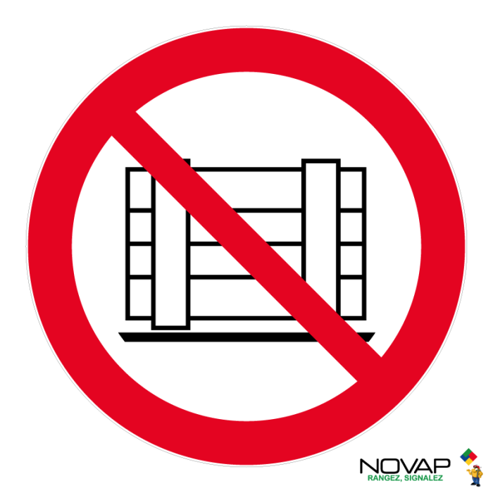 Panneau Ne pas obstruer - Novap
