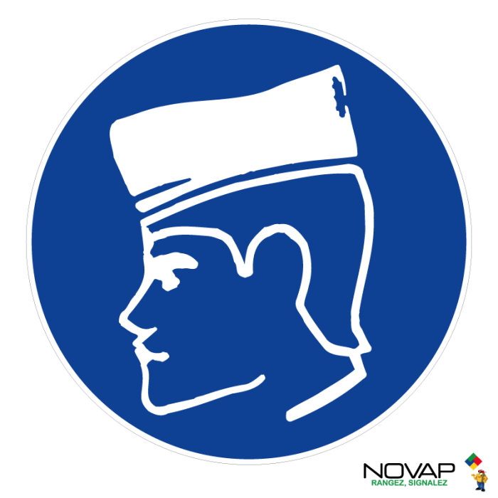 Panneau Obligation de porter un béret - Novap