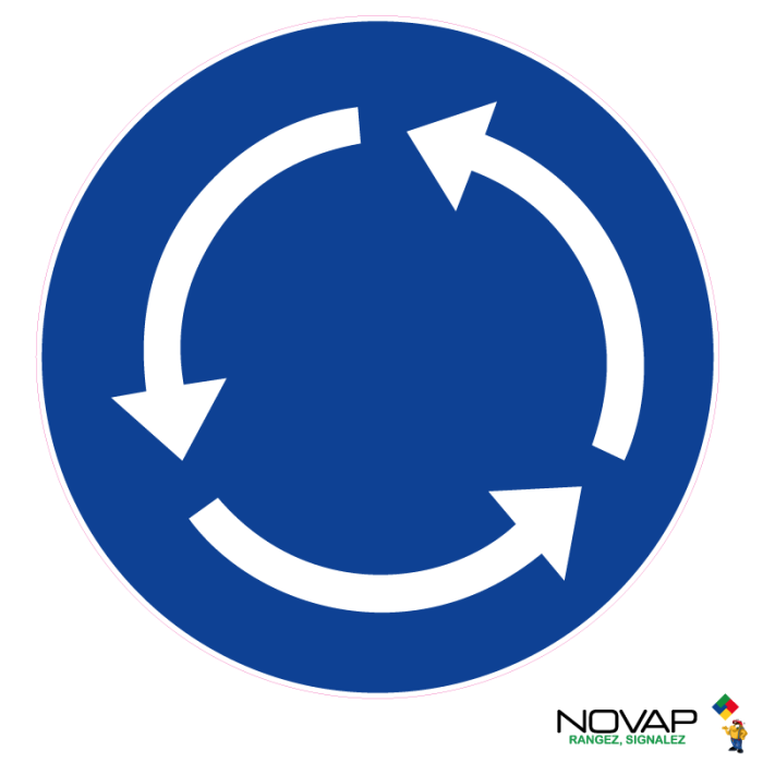 Panneau Sens giratoire - Novap