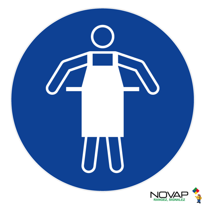 Panneau Tablier de protection obligatoire - Novap