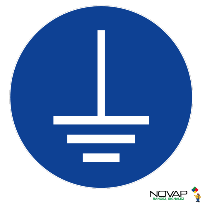 Panneau Mise à la terre obligatoire - Novap