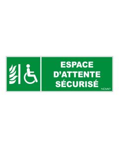 Panneau Espace d'attente sécurisé- Rigide 450x150mm - 4062938