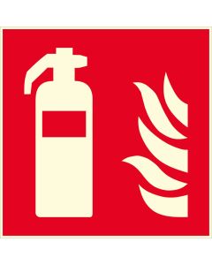 Panneau photoluminescent Extincteur - Rigide 200x200mm - 4031118