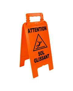 Chevalet sol glissant - orange - Novap