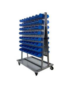 Chariot sur roues équipé de bacs 1L - Novap