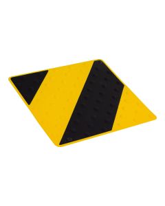 Dalle podotactile intérieure/extérieure Noir/Jaune - Novap