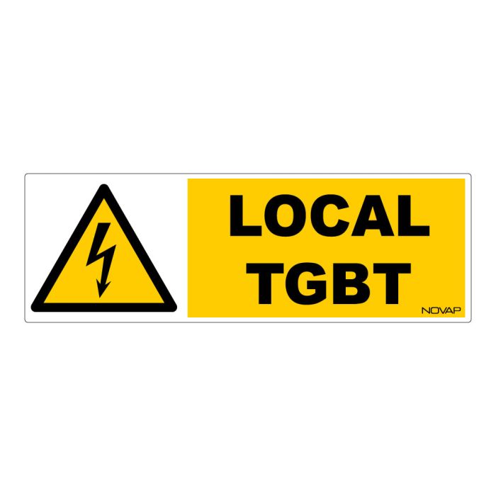 Panneau Danger Local TGBT - Rigide 450x150mm - Novap Panneau Danger Local TGBT - Rigide 450x150mm - Novap