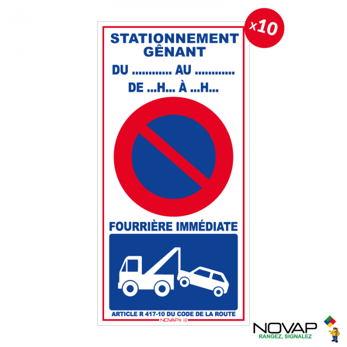 Panneau Parking - Novap