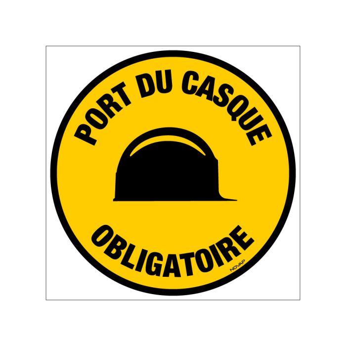 Panneau Casque de protection obligatoire - Rigide 480x480mm - Novap Panneau Casque de protection obligatoire - Rigide 480x480mm - Novap