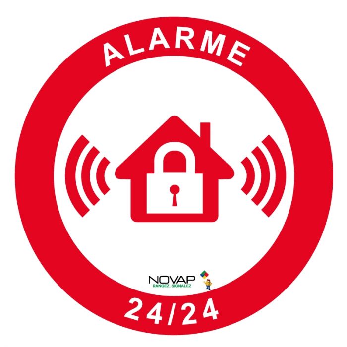 Achetez sur  votre Panneau Alarme 24/24 - Rigide Ø80mm