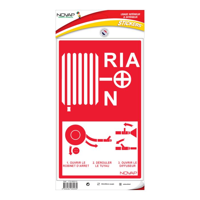 Panneau RIA - Vinyle adhésif 330x200mm - Novap Panneau RIA - Vinyle adhésif 330x200mm - Novap