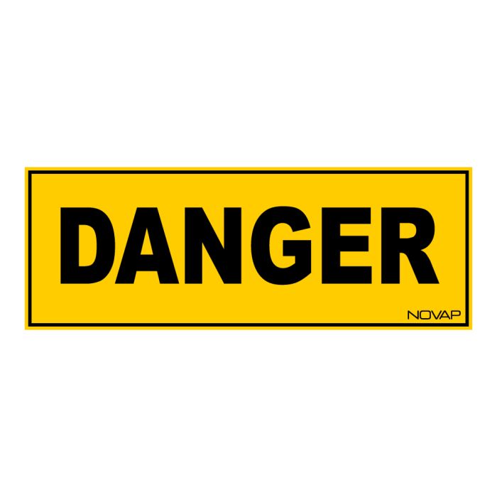 Panneau Danger - Rigide 330x120mm - Novap Panneau Danger - Rigide 330x120mm - Novap