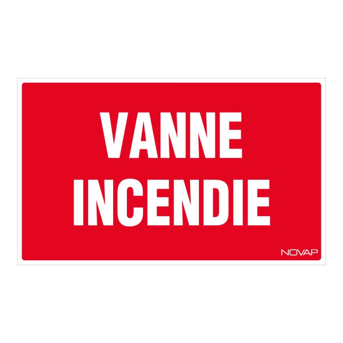 Panneau Vanne d'incendie - Rigide 330x200mm - Novap Panneau Vanne d'incendie - Rigide 330x200mm - Novap