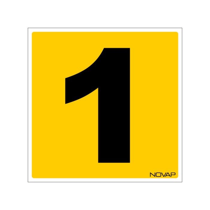 N°1 - 200x200mm - Rigide Jaune - Novap N°1 - 200x200mm - Rigide Jaune - Novap