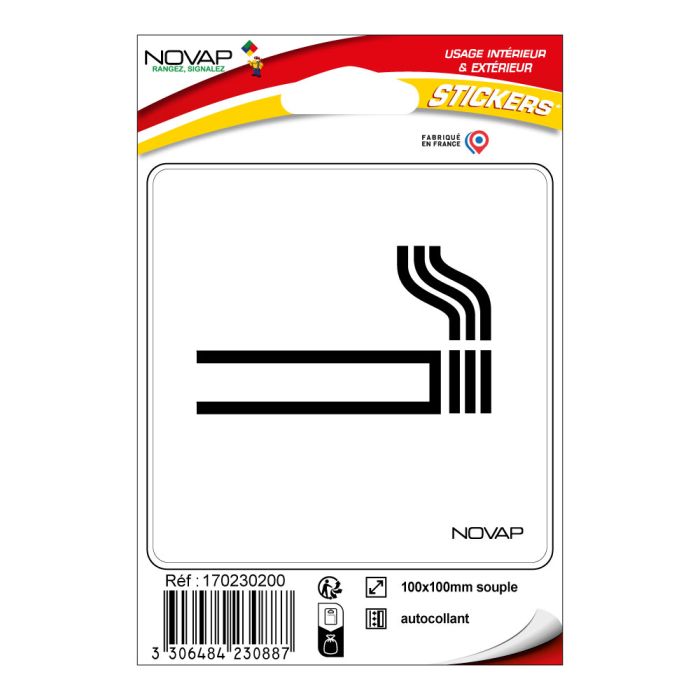 Stickers adhésif - Zone fumeur - Novap Stickers adhésif - Zone fumeur - Novap