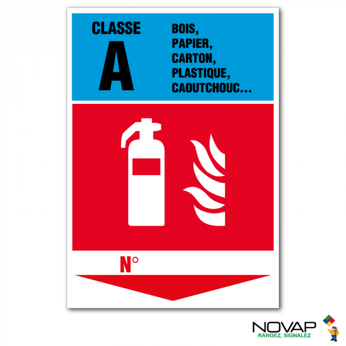 Panneau Extincteur classe A - Rigide A5 | Novap Panneau Extincteur classe A - Rigide A5 | Novap