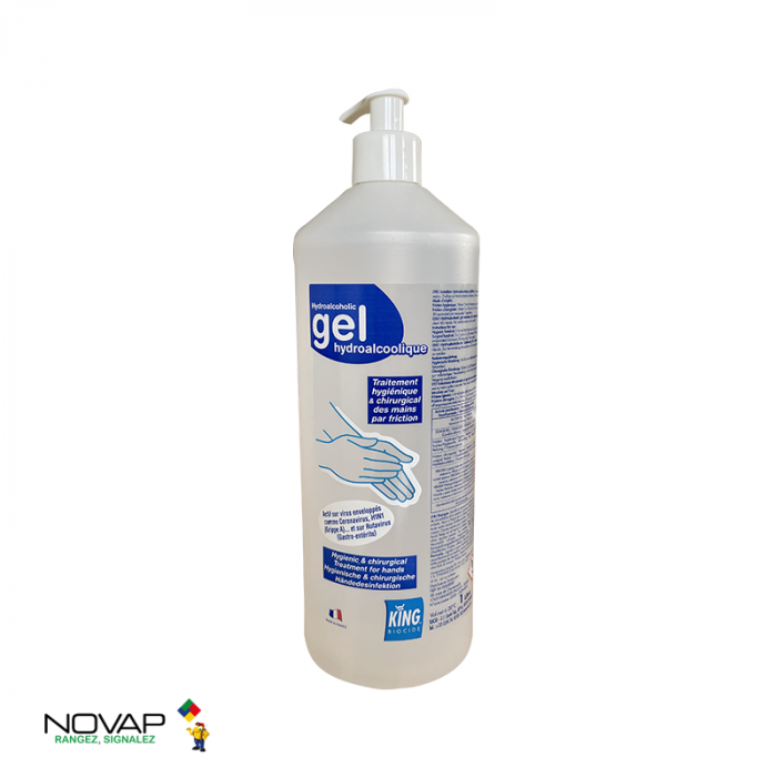 Gel hydroalcoolique pour les mains 1L - Novap